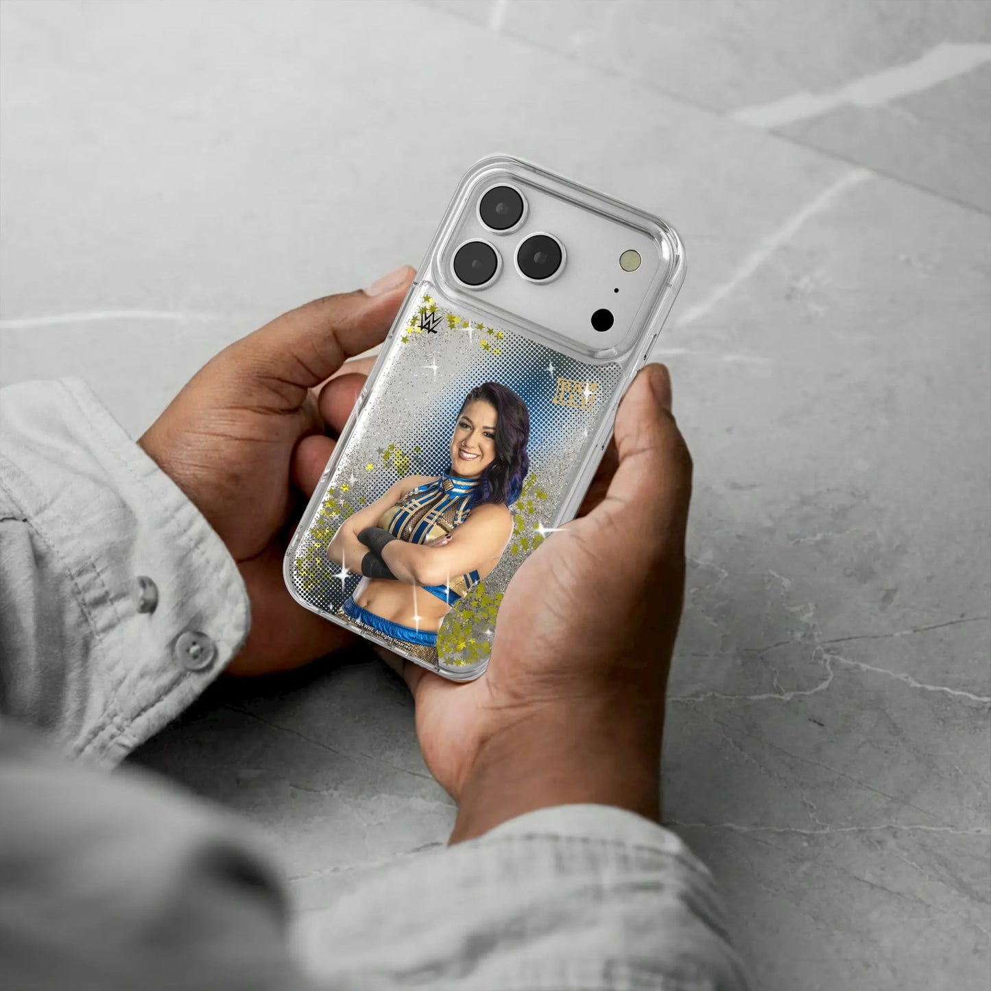 Bayley Superstar Glitter Phone Case for Apple iPhone
