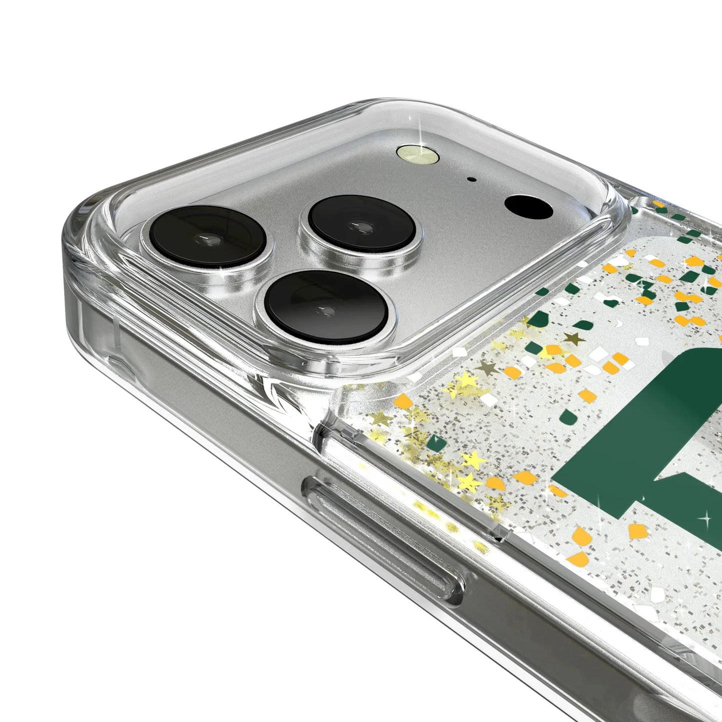Baylor University Bears Confetti Glitter Phone Case for Apple iPhone