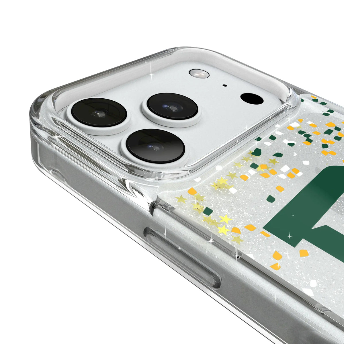 Baylor University Bears Confetti Glitter Phone Case for Apple iPhone