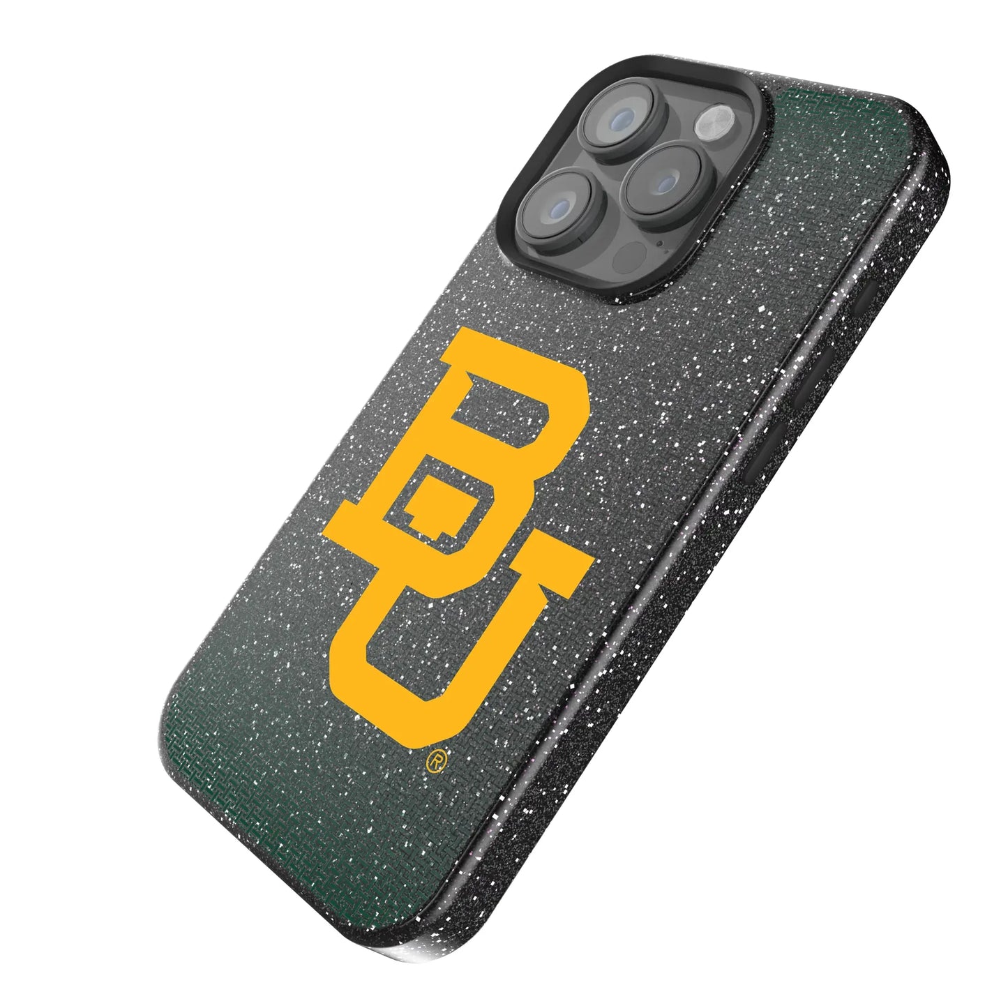 Baylor University Bears Linen Black Bling Phone Case for Apple iPhone