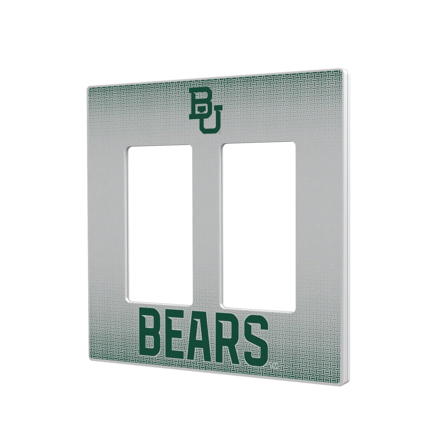 Baylor University Bears Linen Hidden-Screw Light Switch Plate