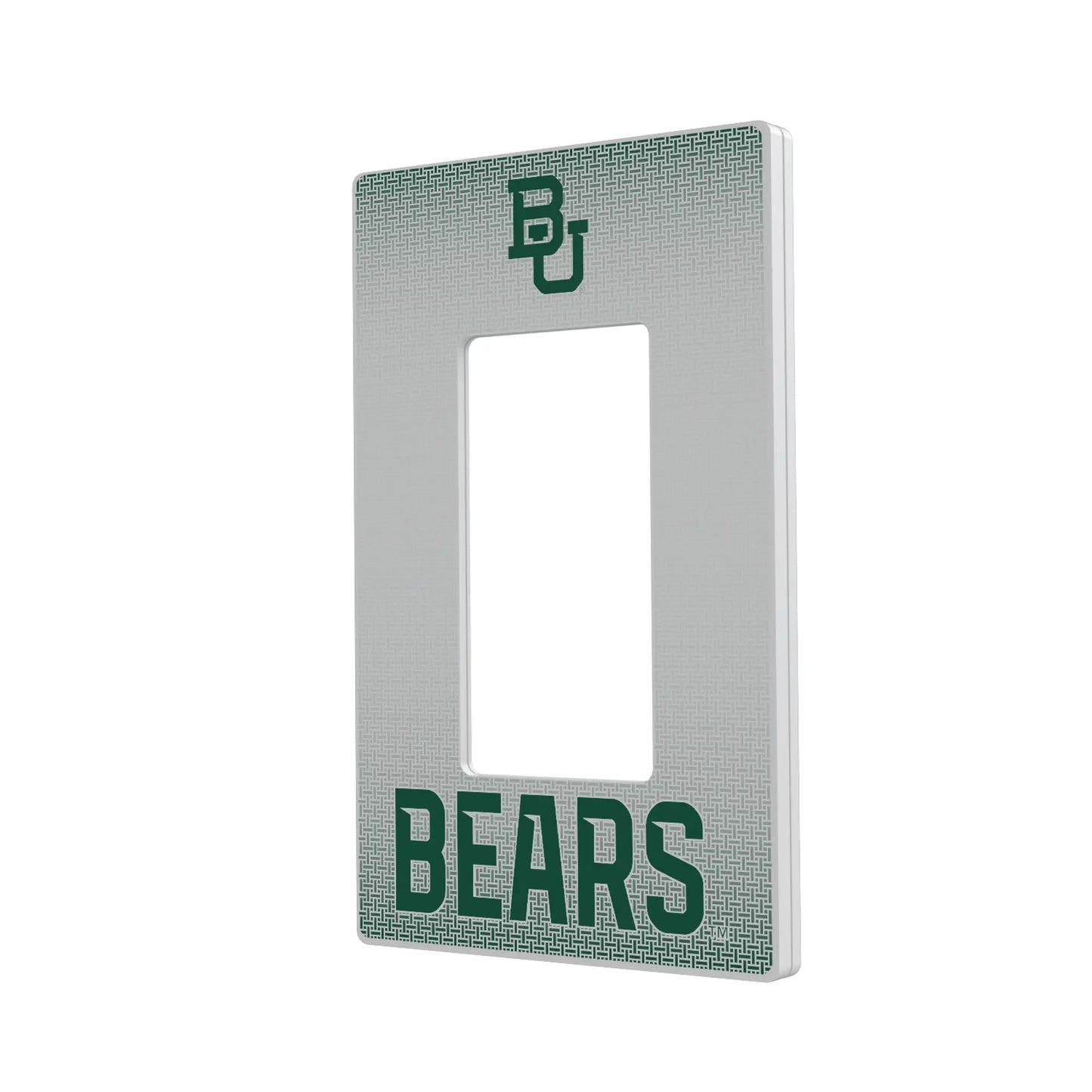 Baylor University Bears Linen Hidden-Screw Light Switch Plate