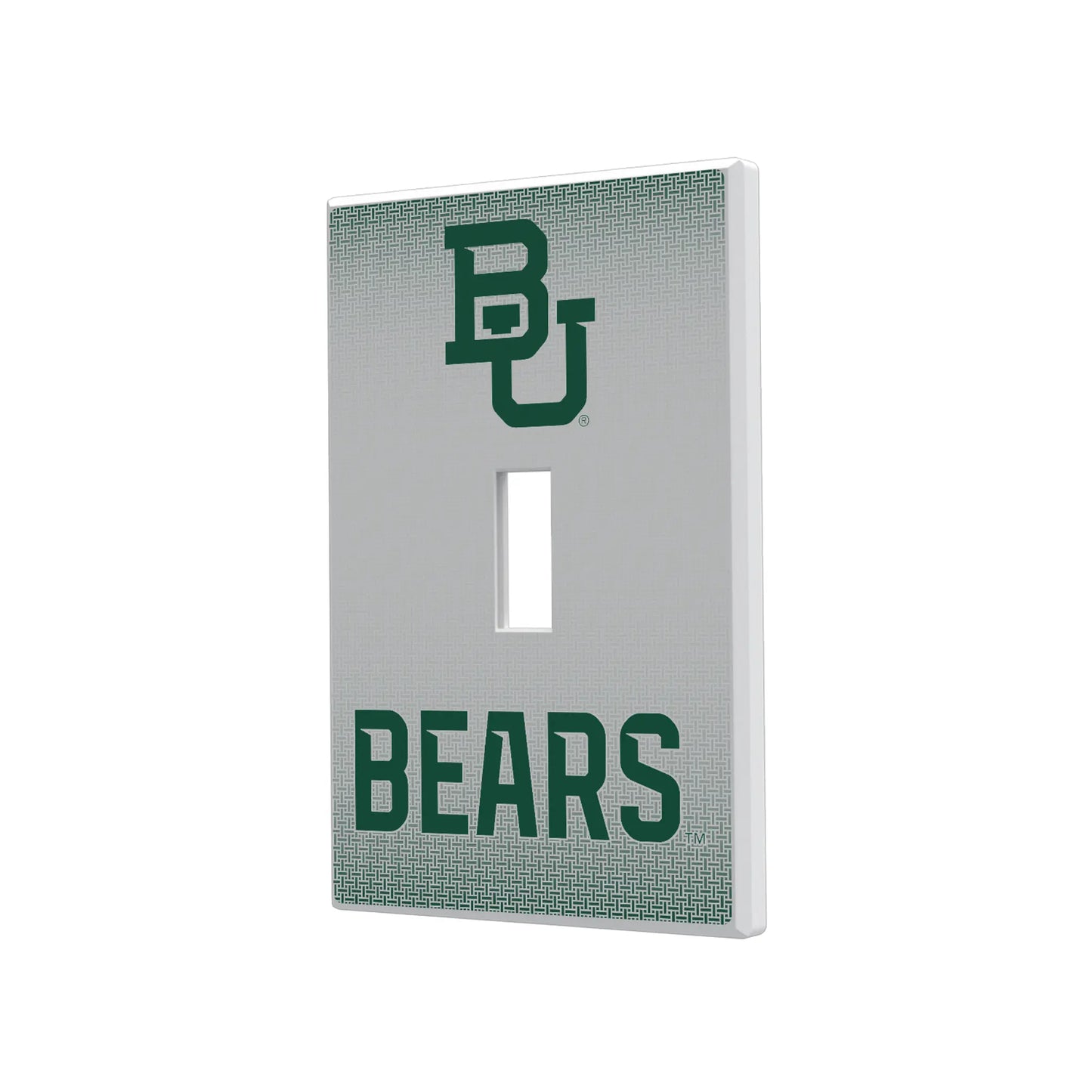 Baylor University Bears Linen Hidden-Screw Light Switch Plate