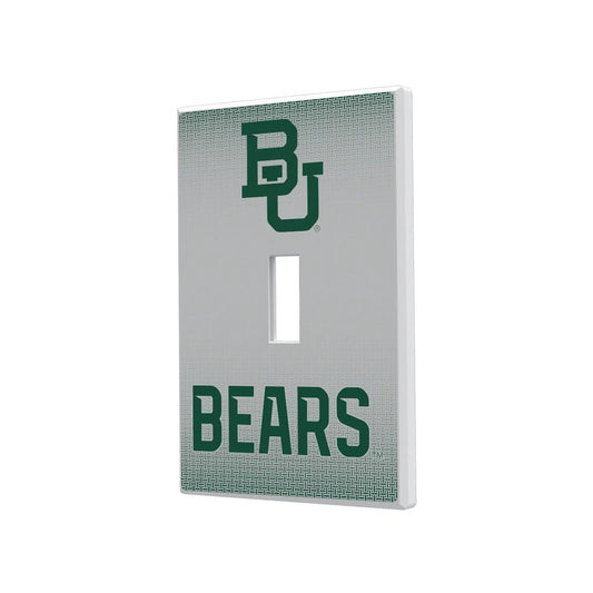 Baylor University Bears Linen Hidden-Screw Light Switch Plate