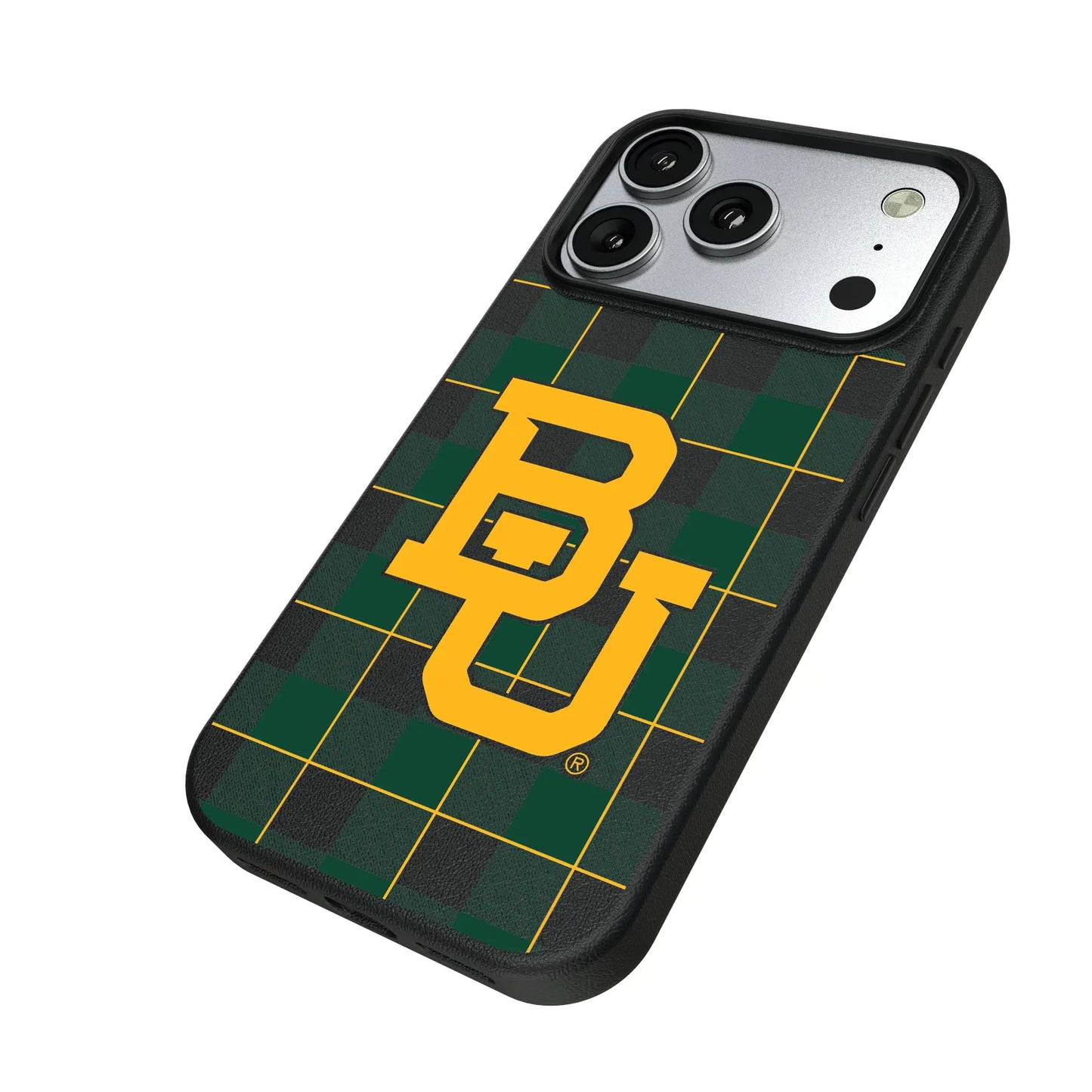 Baylor University Bears Plaid MagSafe Compatible Phone Case for Apple iPhone