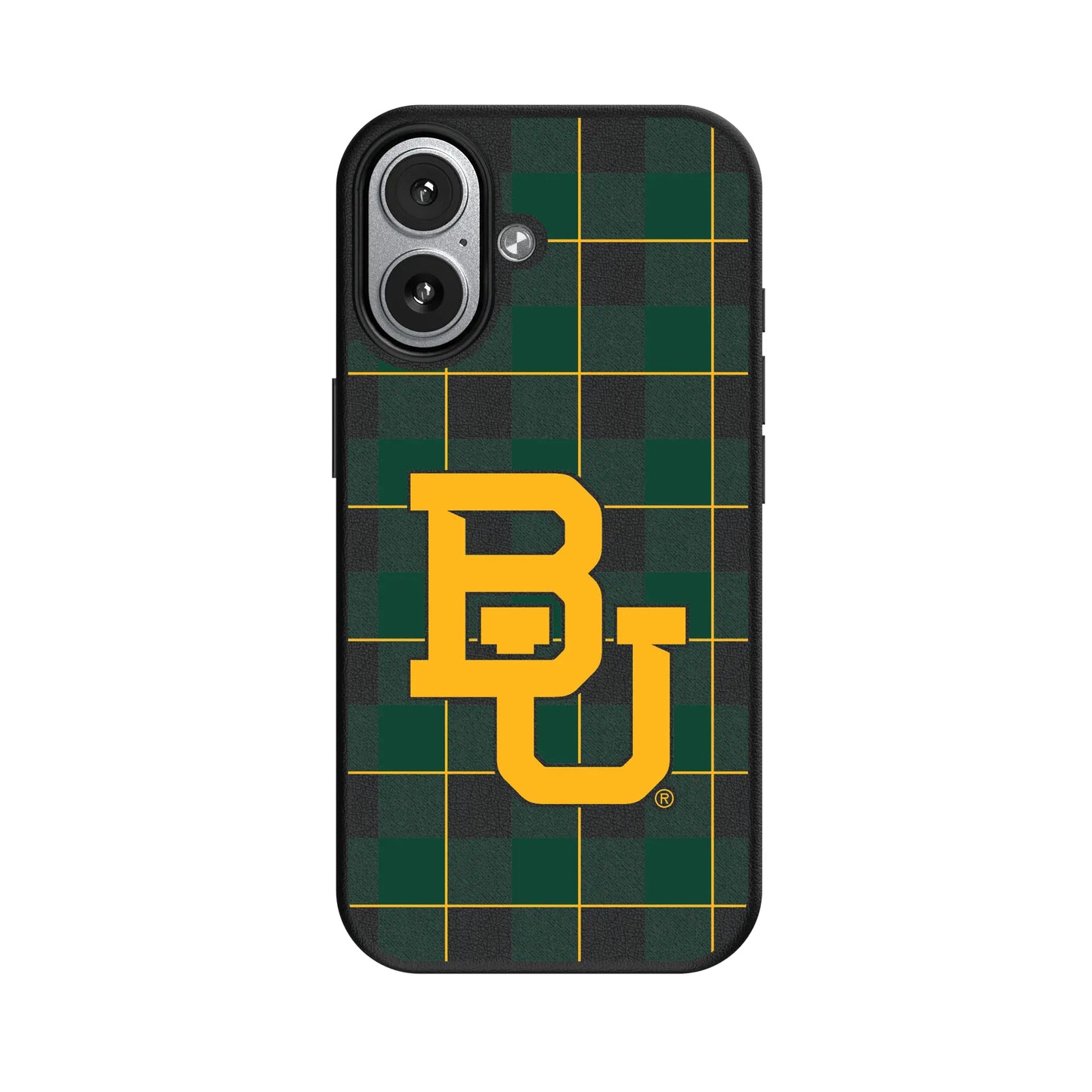 Baylor University Bears Plaid MagSafe Compatible Phone Case for Apple iPhone