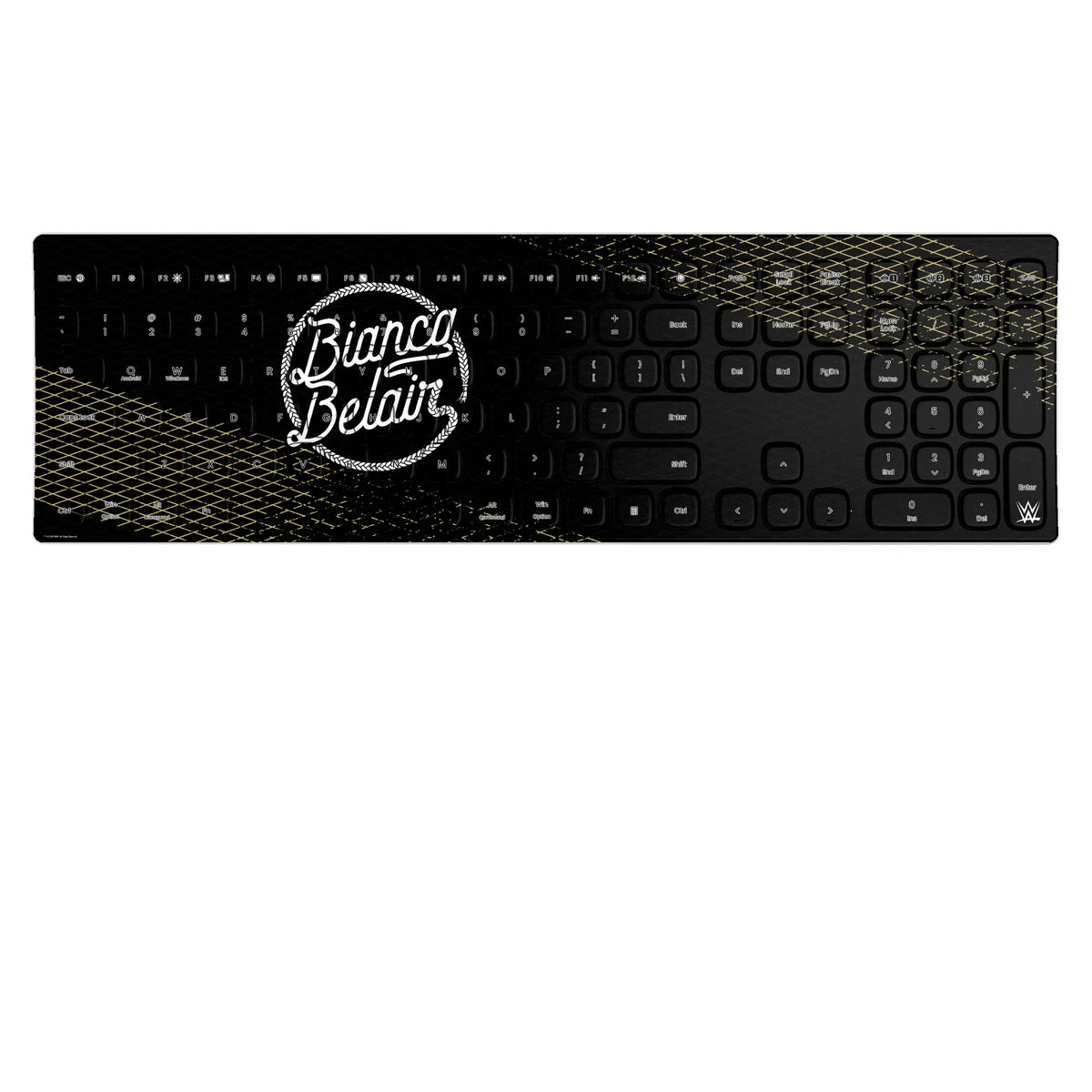 Bianca Belair Steel Curved Wireless Keyboard