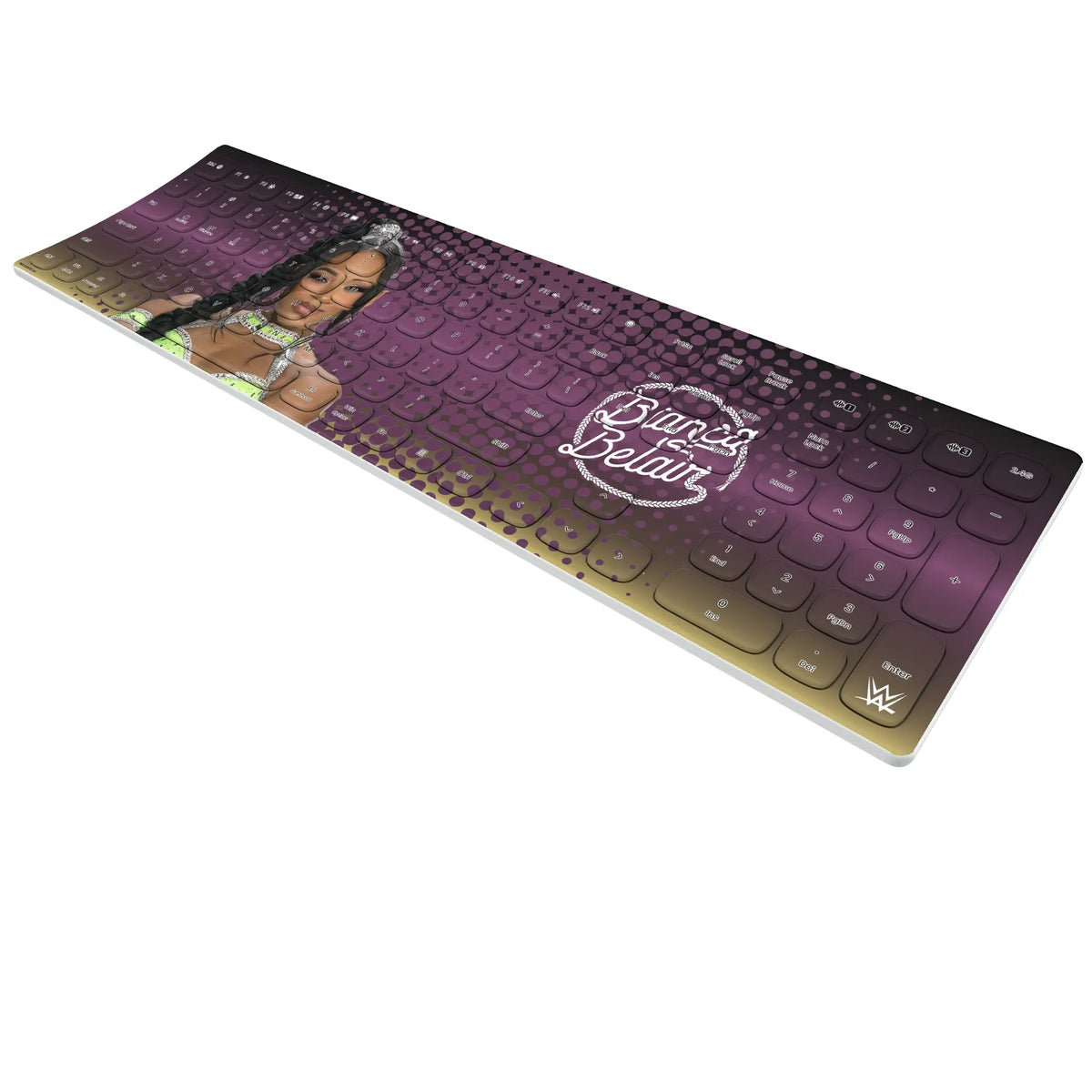 Bianca Belair Superstar Curved Wireless Keyboard