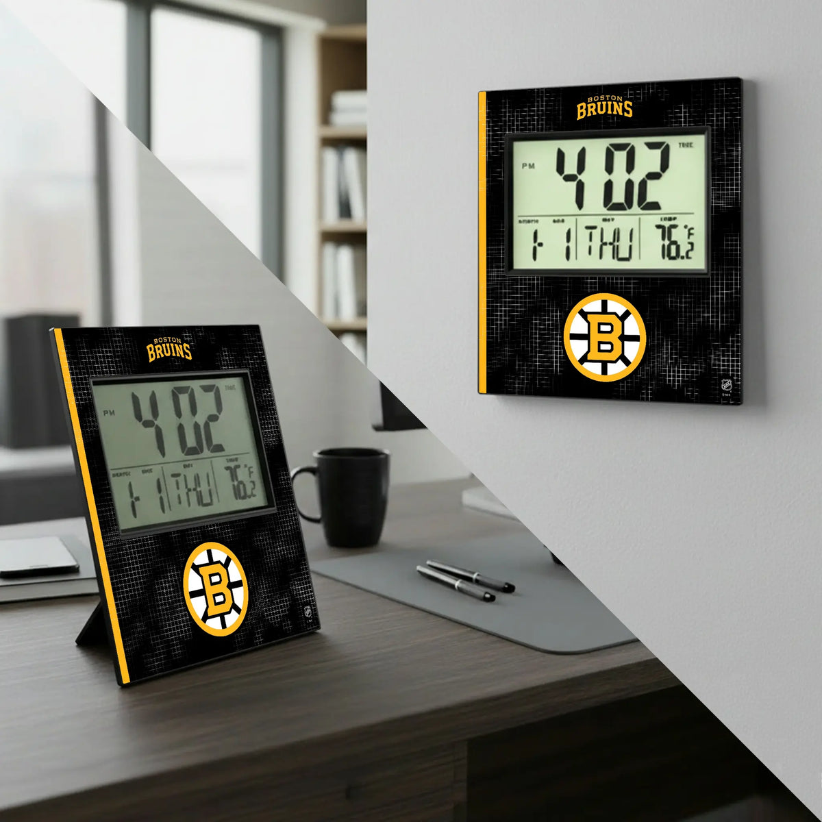 Boston Bruins Hatch Wall Clock