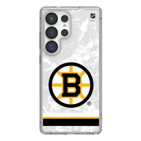 Boston Bruins Ice Stripe Clear Phone Case for Samsung Galaxy