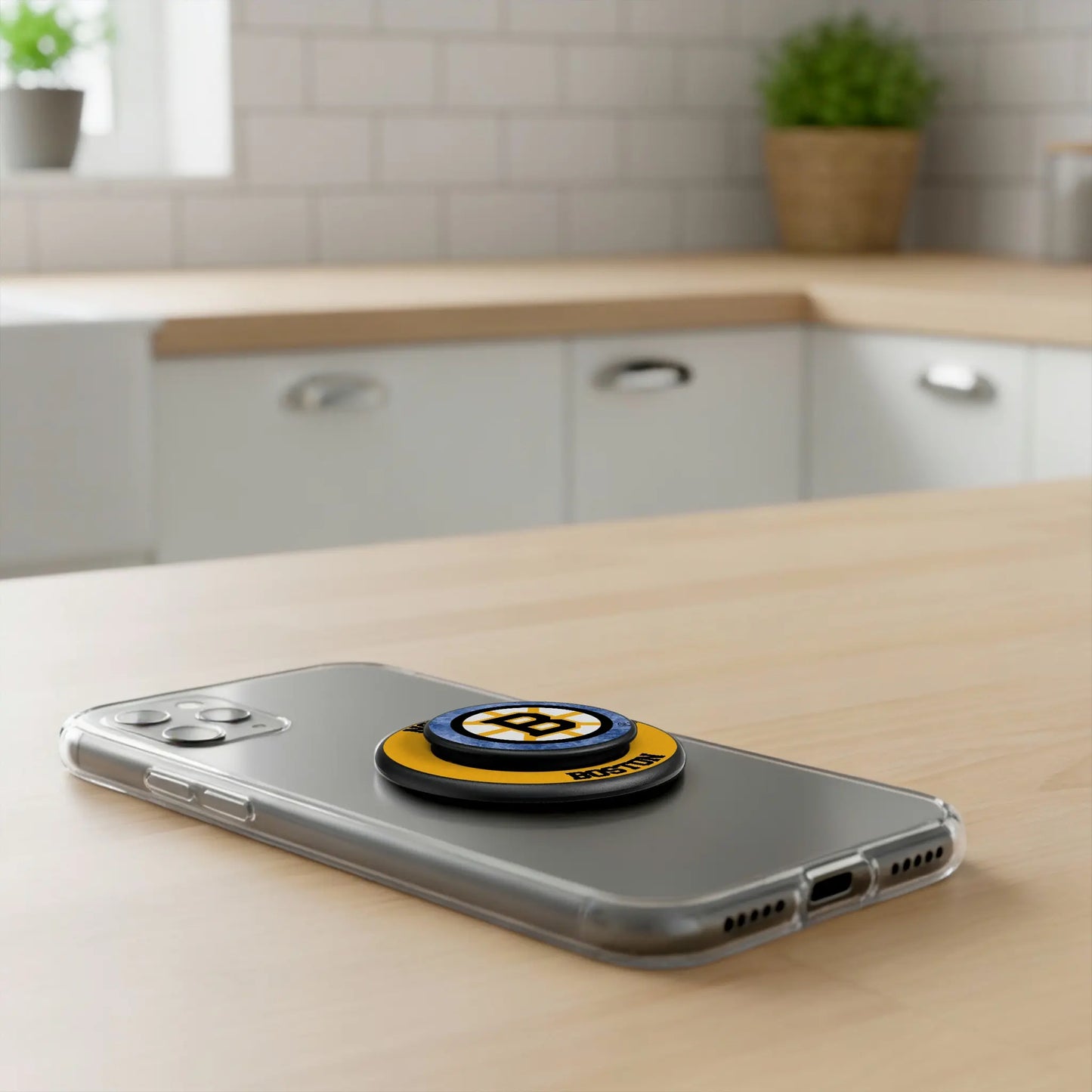 Boston Bruins Ice Wordmark PopSockets Magnetic Phone Grip and Stand