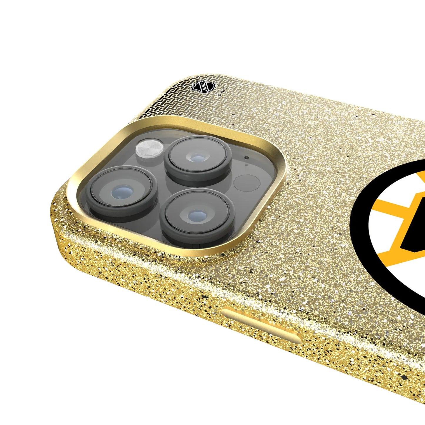 Boston Bruins Linen Bling Phone Case for Apple iPhone