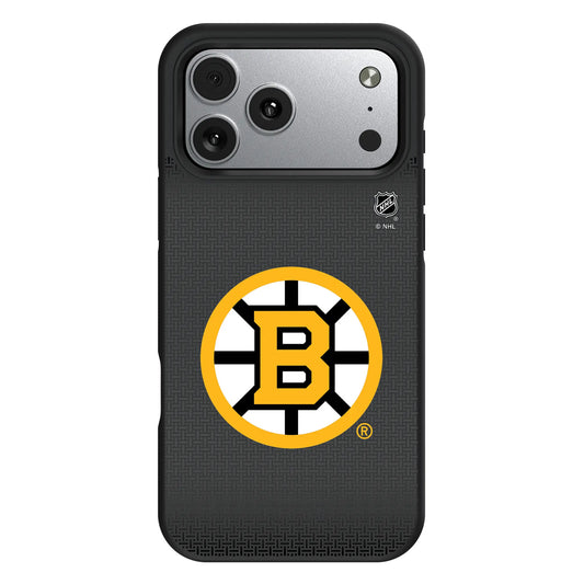 Boston Bruins Linen Bump Phone Case for Apple iPhone