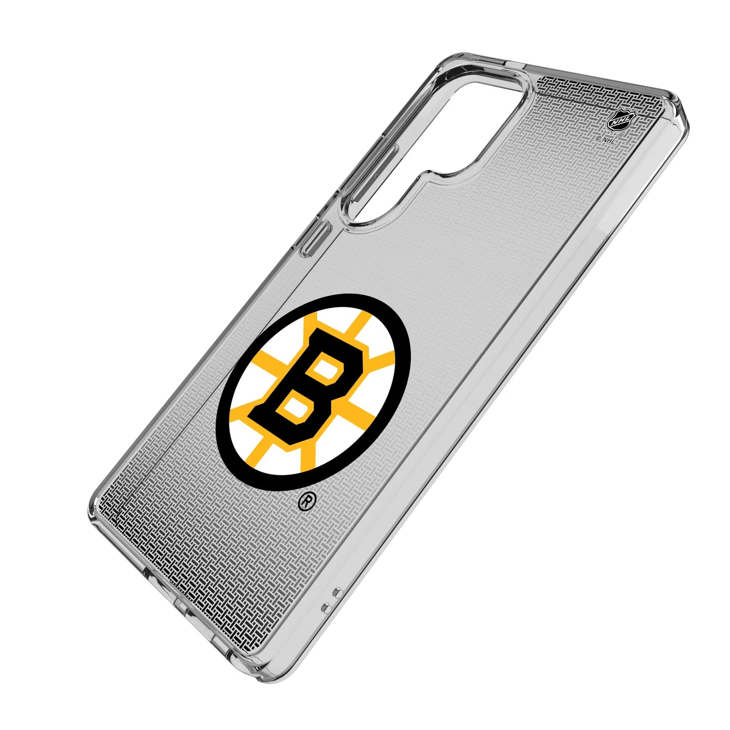 Boston Bruins Linen Clear Phone Case for Samsung Galaxy