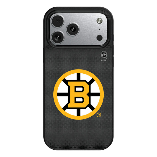 Boston Bruins Linen MagSafe Compatible Phone Case for Apple iPhone