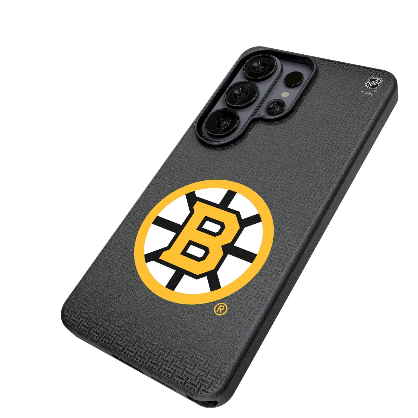 Boston Bruins Linen MagSafe Compatible Phone Case for Samsung Galaxy