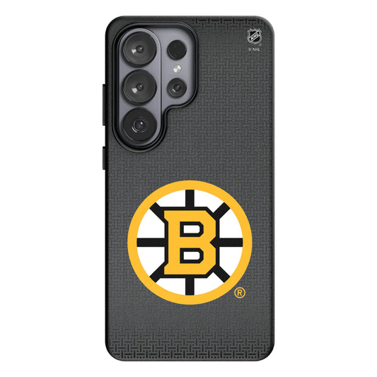 Boston Bruins Linen MagSafe Compatible Phone Case for Samsung Galaxy