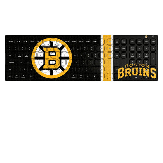 Boston Bruins Stripe Curved Wireless Keyboard
