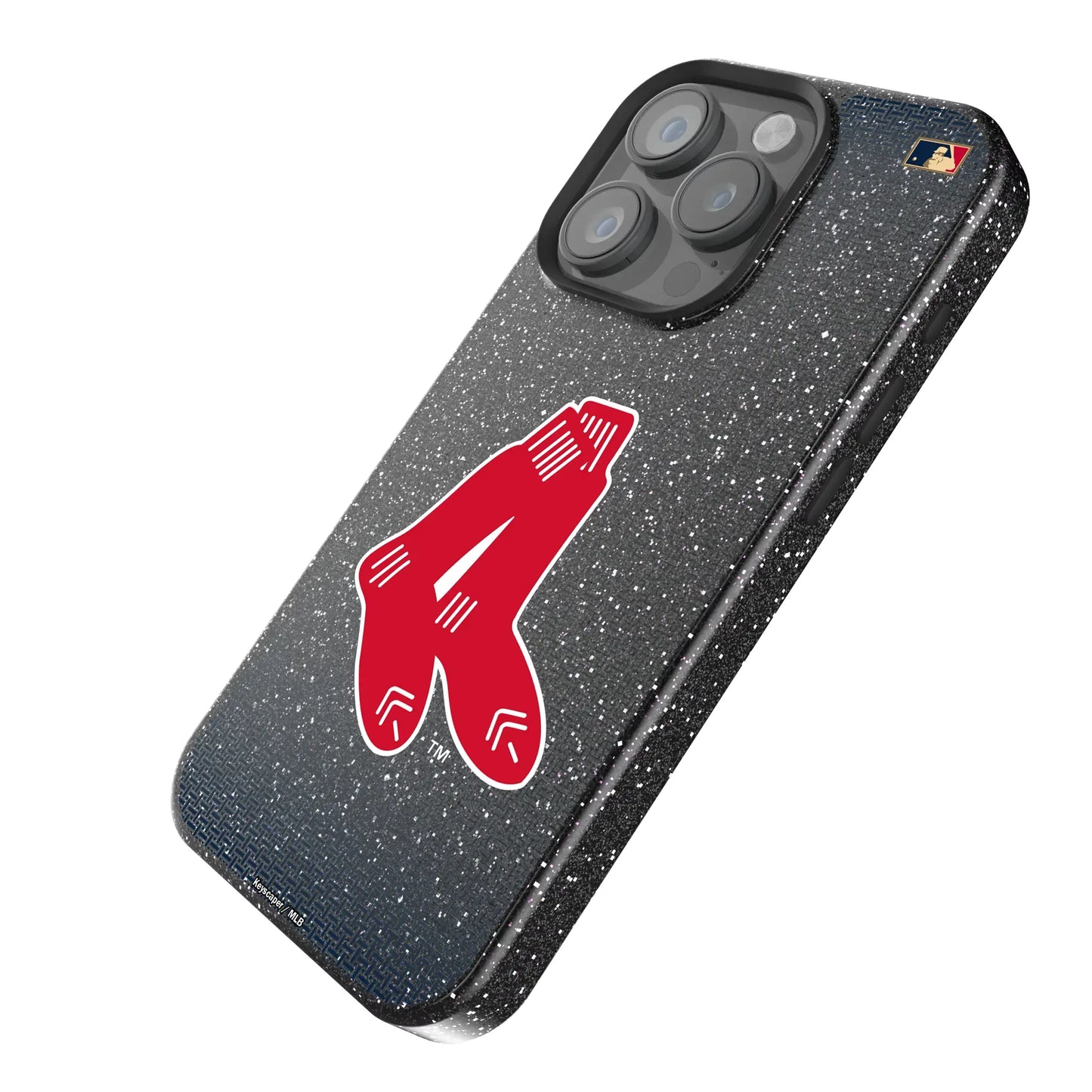 Boston Red Sox 1924-1960 - Cooperstown Collection Linen Black Bling Phone Case for Apple iPhone