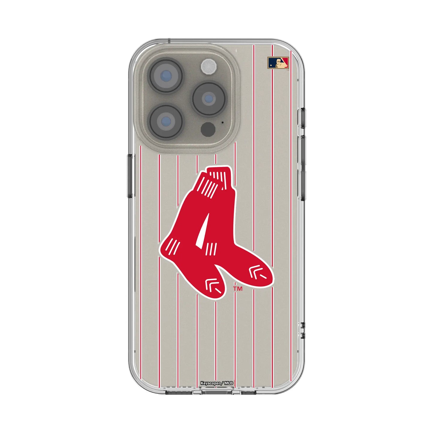 Boston Red Sox 1924-1960 - Cooperstown Collection Pinstripe Clear Phone Case for Apple iPhone