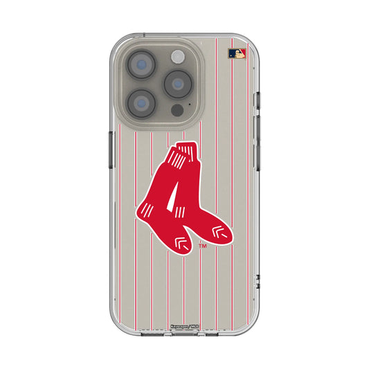 Boston Red Sox 1924-1960 - Cooperstown Collection Pinstripe Clear Phone Case for Apple iPhone