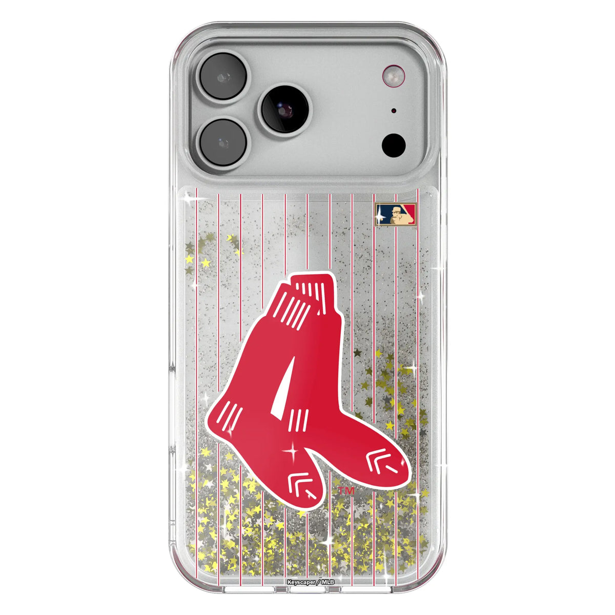Boston Red Sox 1924-1960 - Cooperstown Collection Pinstripe Glitter Phone Case for Apple iPhone