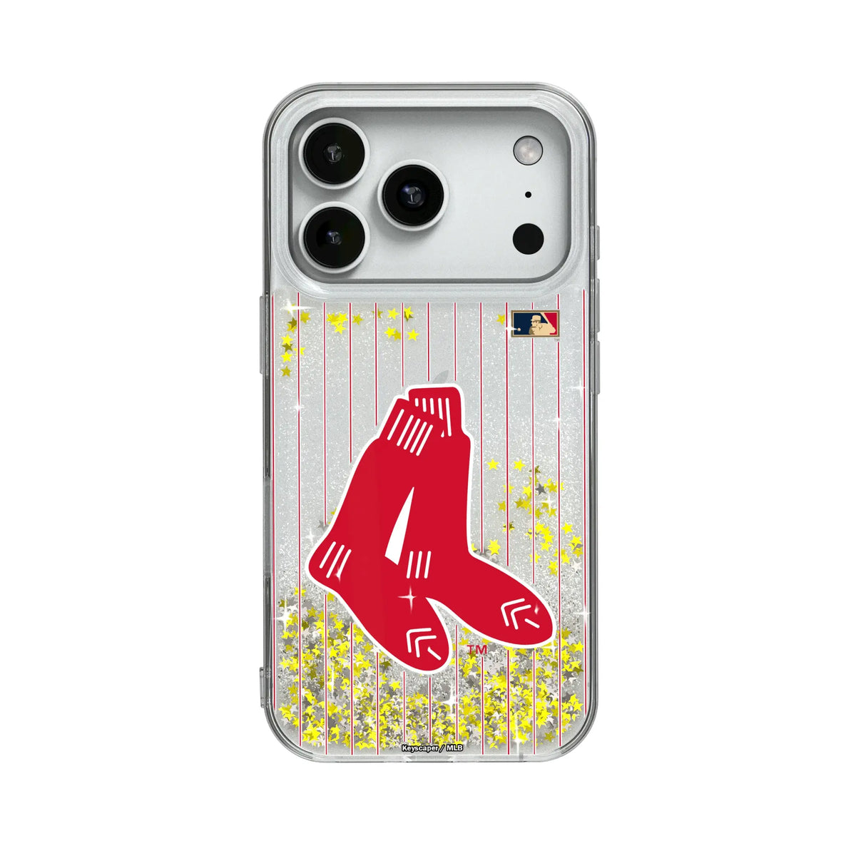 Boston Red Sox 1924-1960 - Cooperstown Collection Pinstripe Glitter Phone Case for Apple iPhone