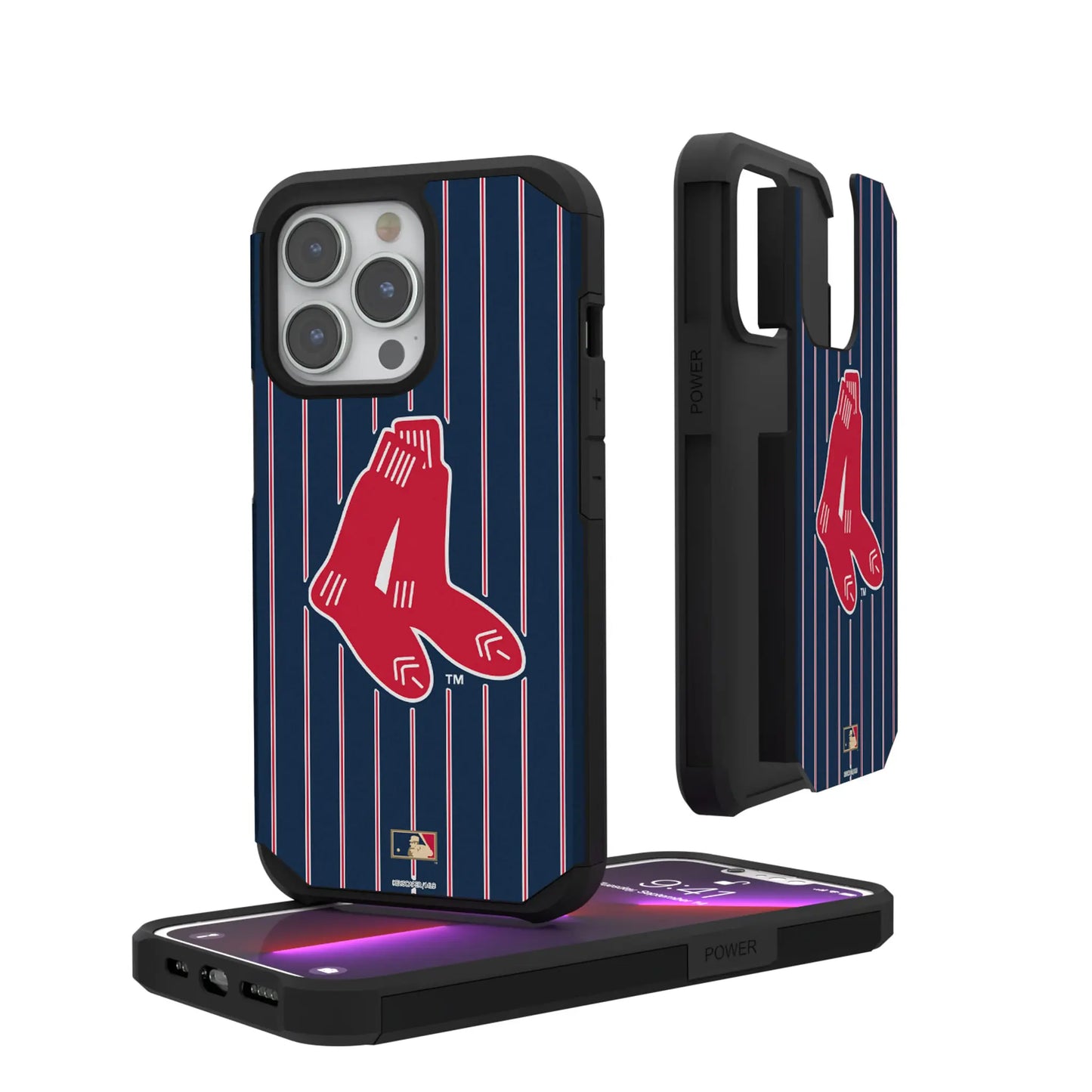 Boston Red Sox 1924-1960 - Cooperstown Collection Pinstripe Rugged Phone Case for Apple iPhone