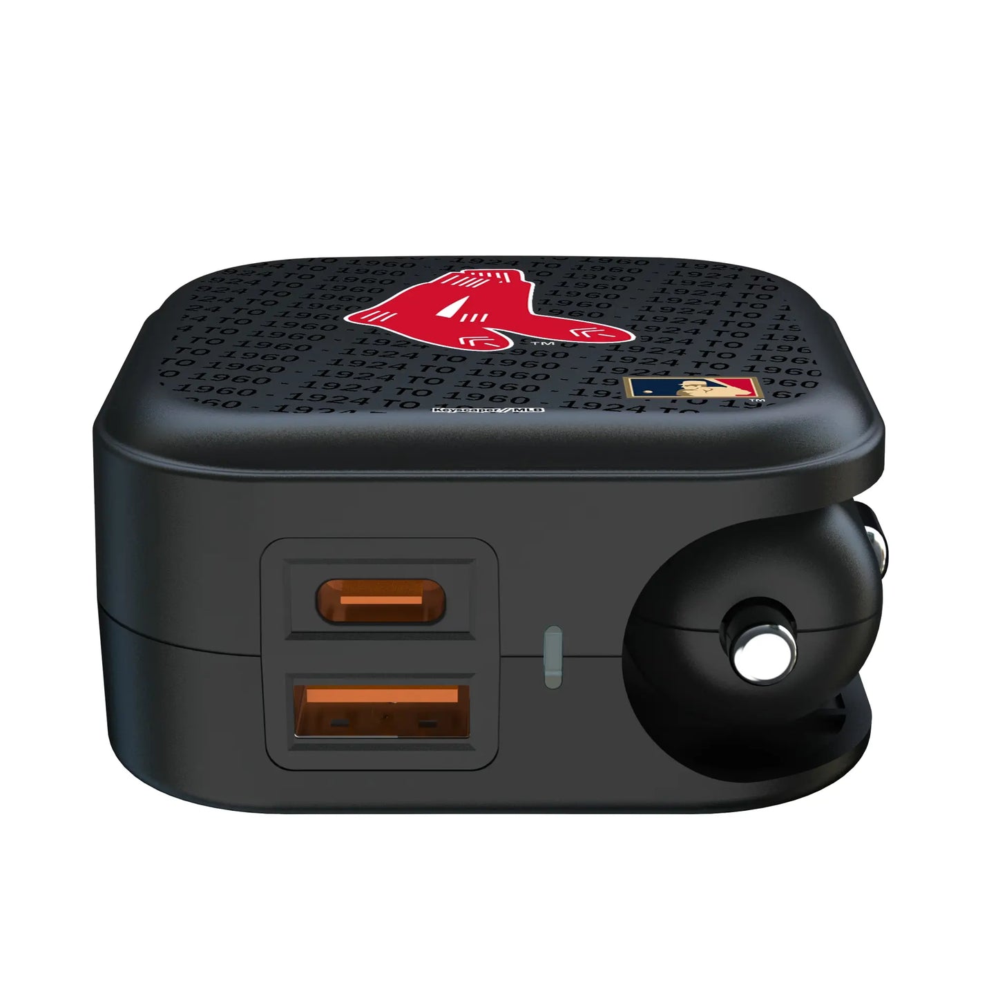 Boston Red Sox 1924-1960 - Cooperstown Collection Text Backdrop 2 in 1 USB A/C Charger