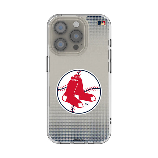 Boston Red Sox 1970-1975 - Cooperstown Collection Linen Clear Phone Case for Apple iPhone