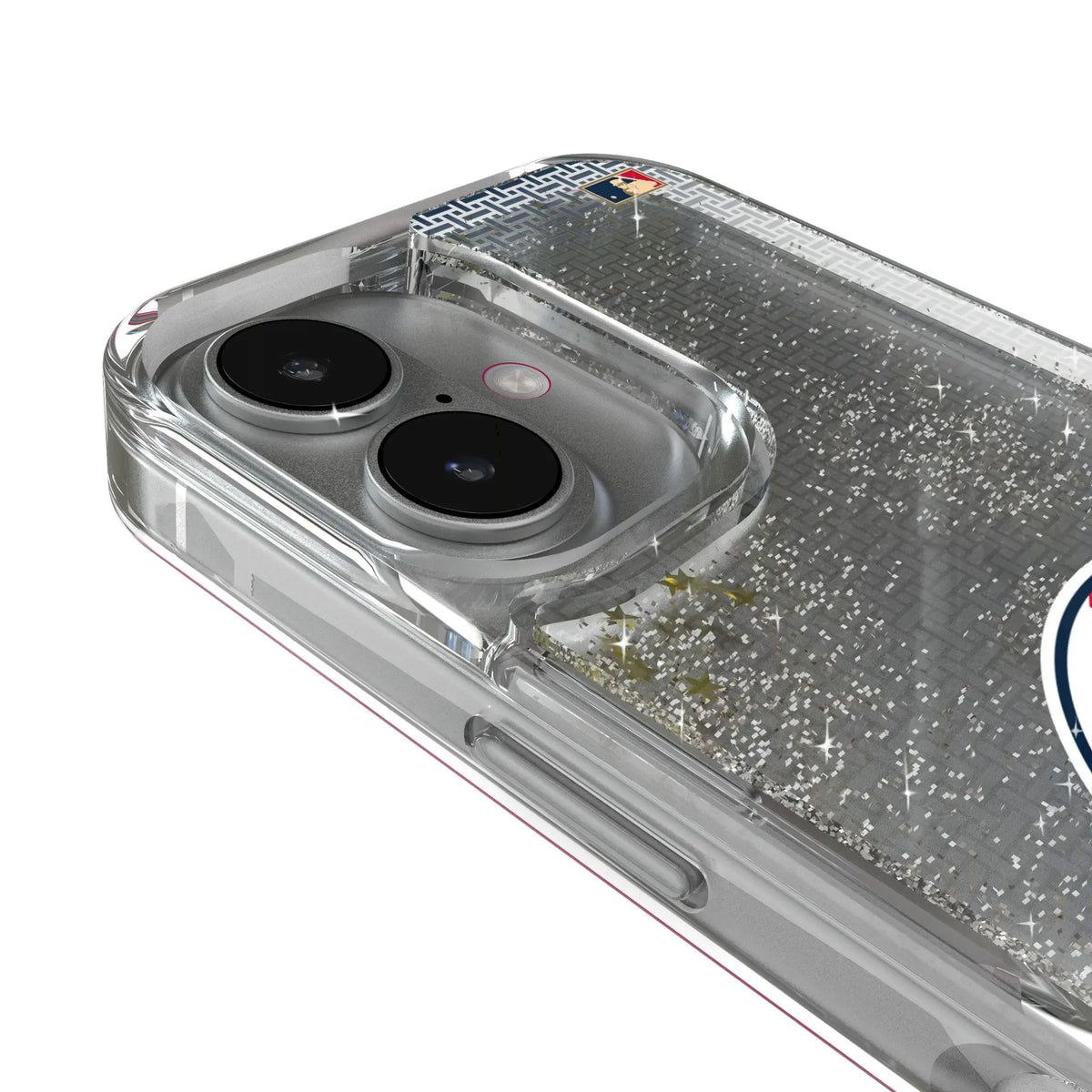 Boston Red Sox 1970-1975 - Cooperstown Collection Linen Glitter Phone Case for Apple iPhone