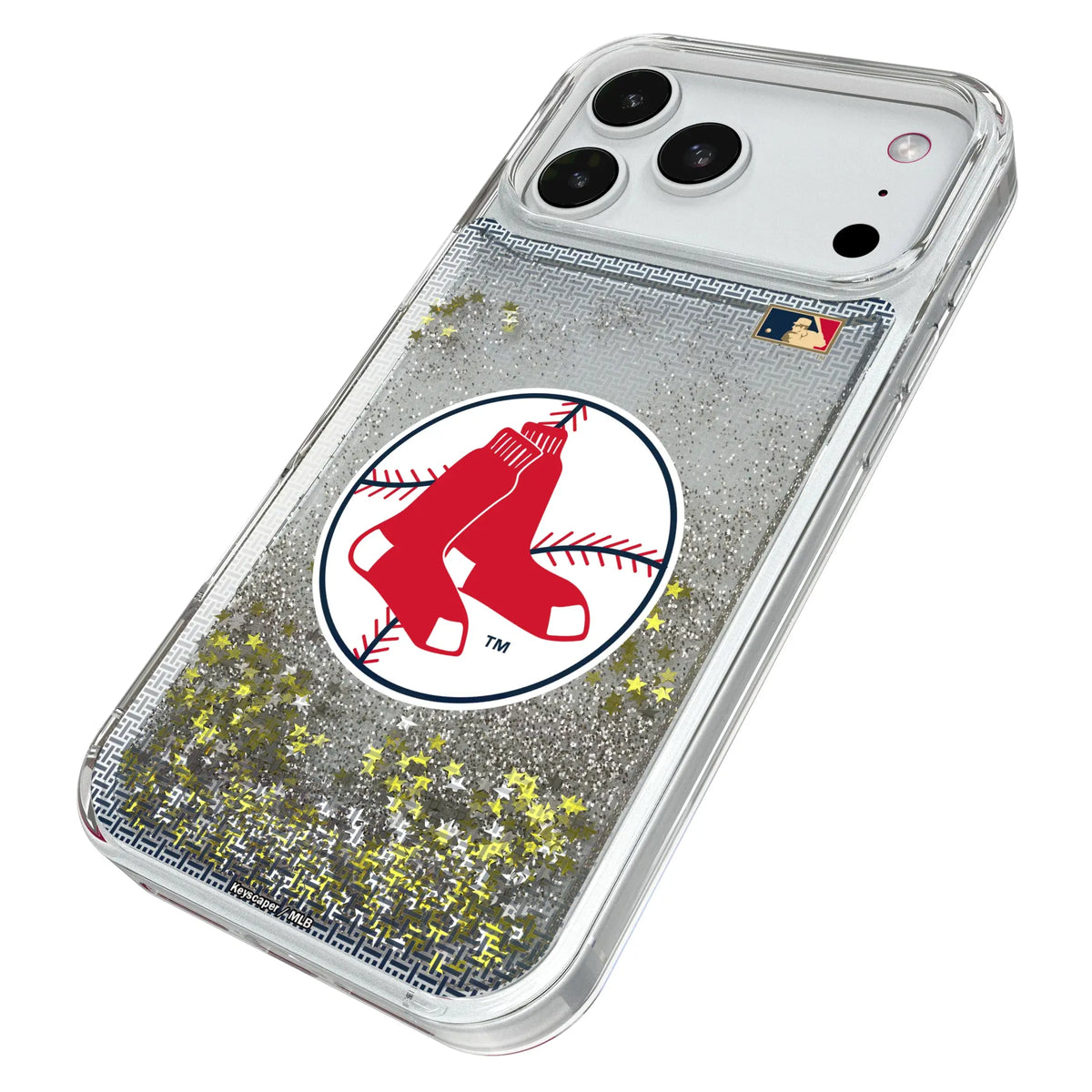 Boston Red Sox 1970-1975 - Cooperstown Collection Linen Glitter Phone Case for Apple iPhone
