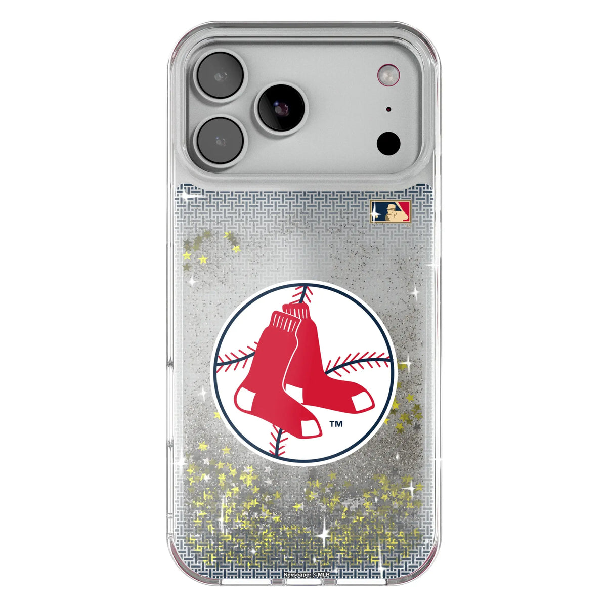 Boston Red Sox 1970-1975 - Cooperstown Collection Linen Glitter Phone Case for Apple iPhone