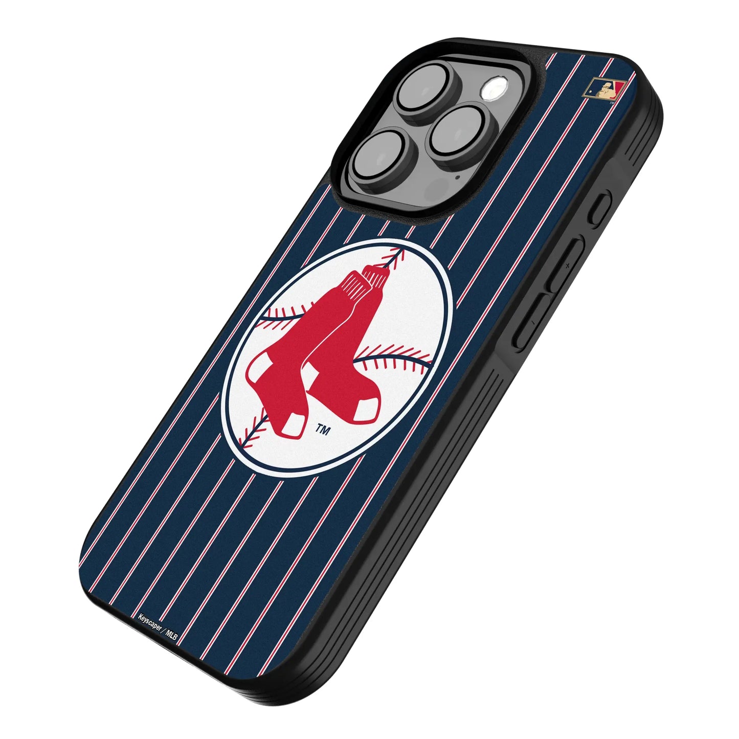 Boston Red Sox 1970-1975 - Cooperstown Collection Pinstripe Bump Phone Case for Apple iPhone