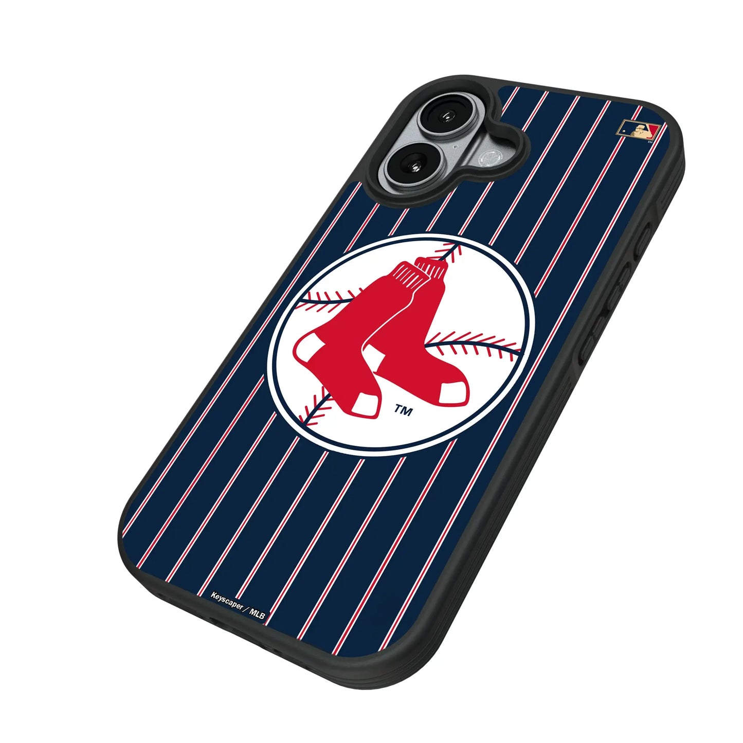 Boston Red Sox 1970-1975 - Cooperstown Collection Pinstripe Bump Phone Case for Apple iPhone