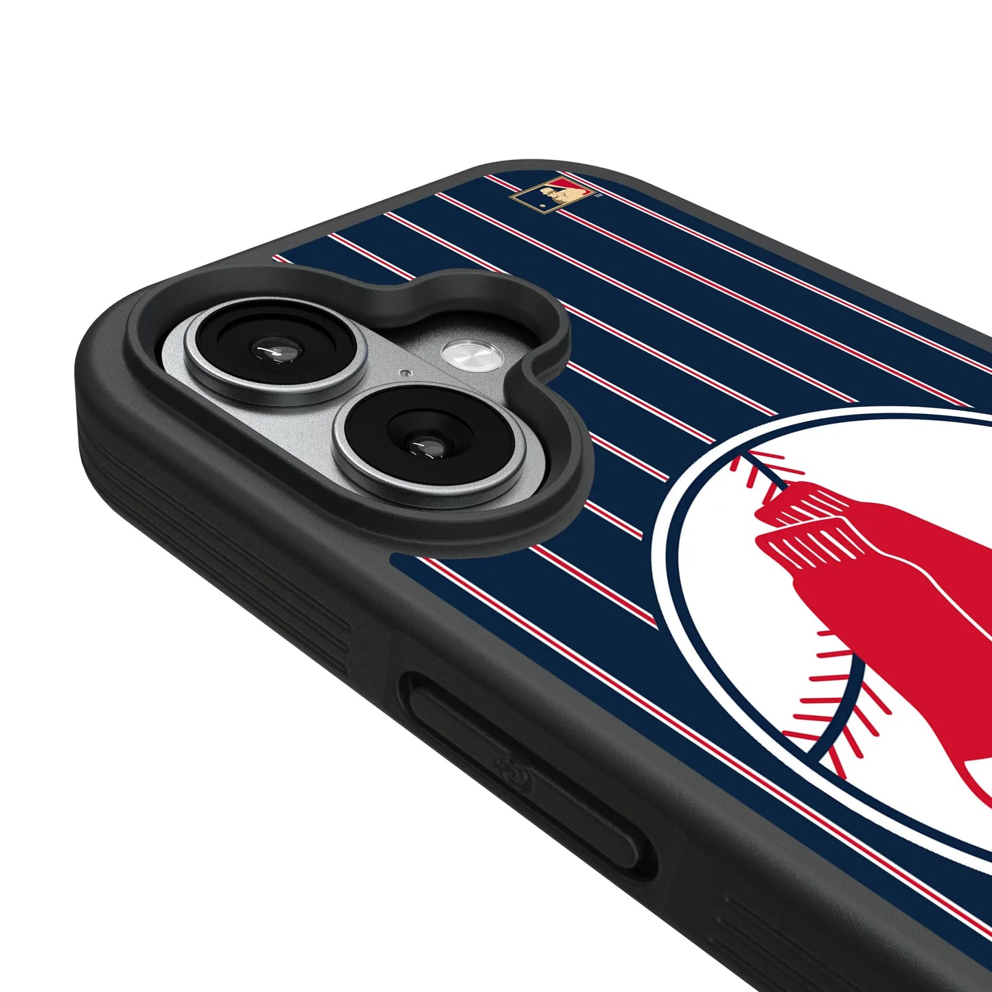 Boston Red Sox 1970-1975 - Cooperstown Collection Pinstripe Bump Phone Case for Apple iPhone
