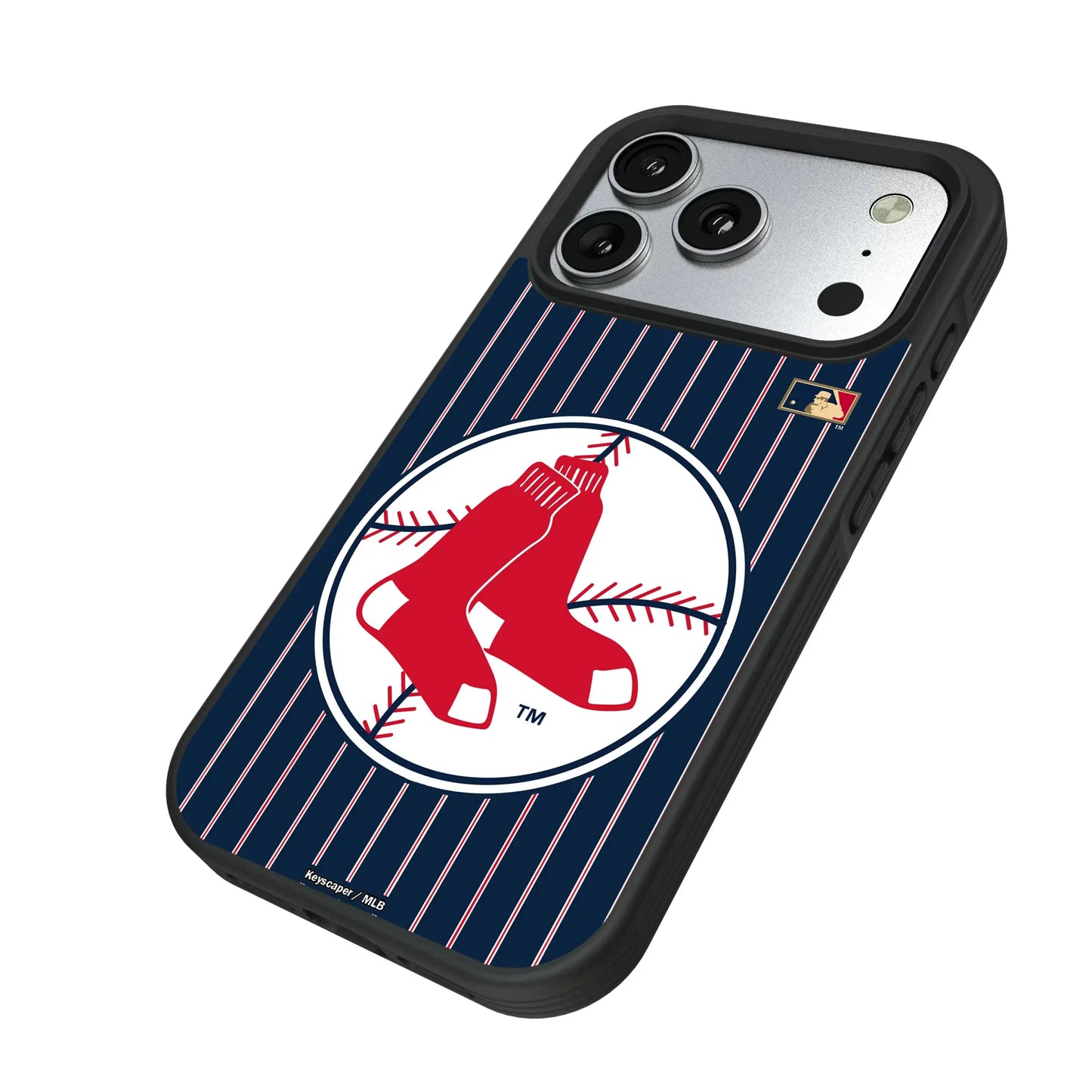 Boston Red Sox 1970-1975 - Cooperstown Collection Pinstripe Bump Phone Case for Apple iPhone