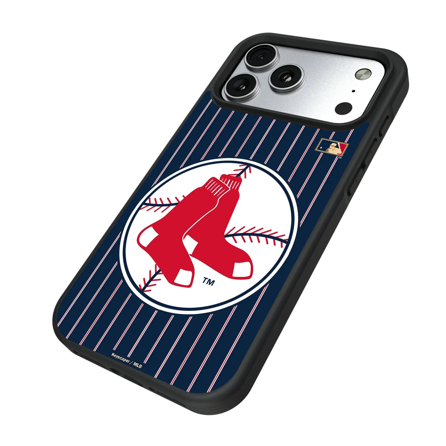 Boston Red Sox 1970-1975 - Cooperstown Collection Pinstripe Bump Phone Case for Apple iPhone