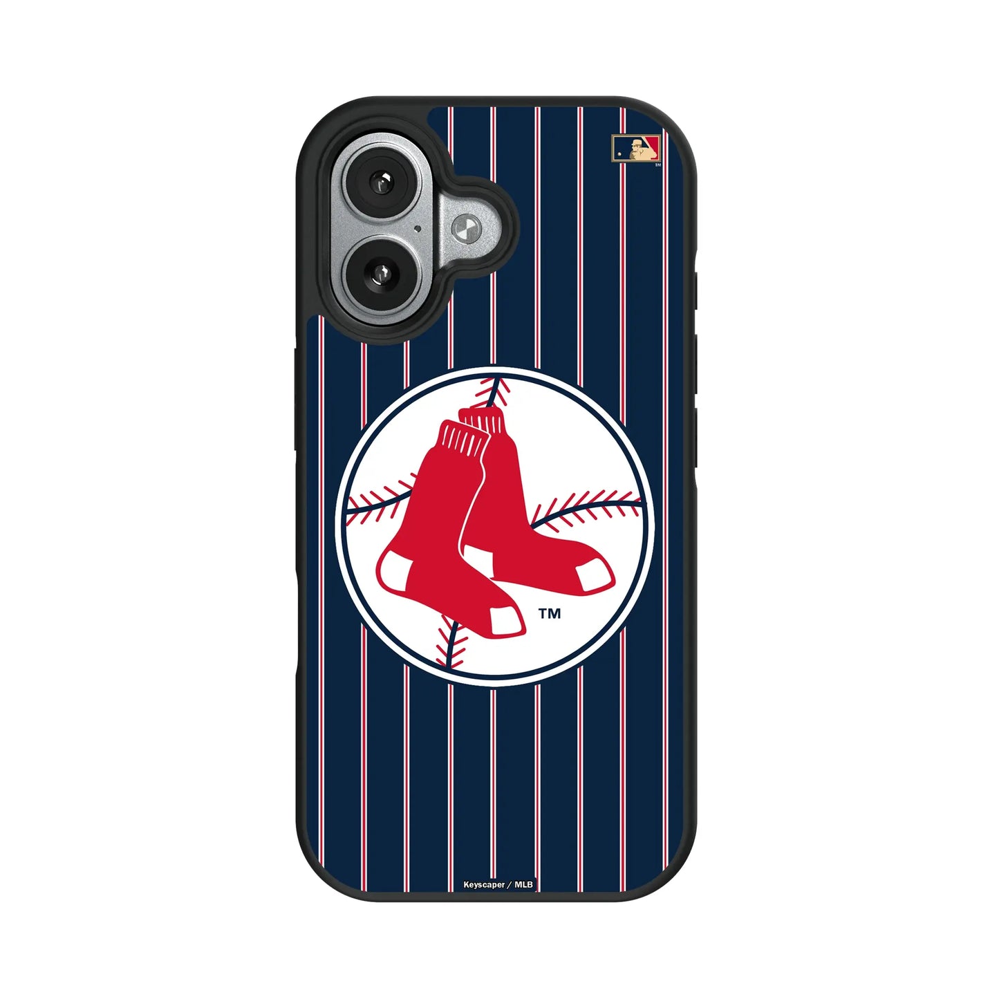 Boston Red Sox 1970-1975 - Cooperstown Collection Pinstripe Bump Phone Case for Apple iPhone