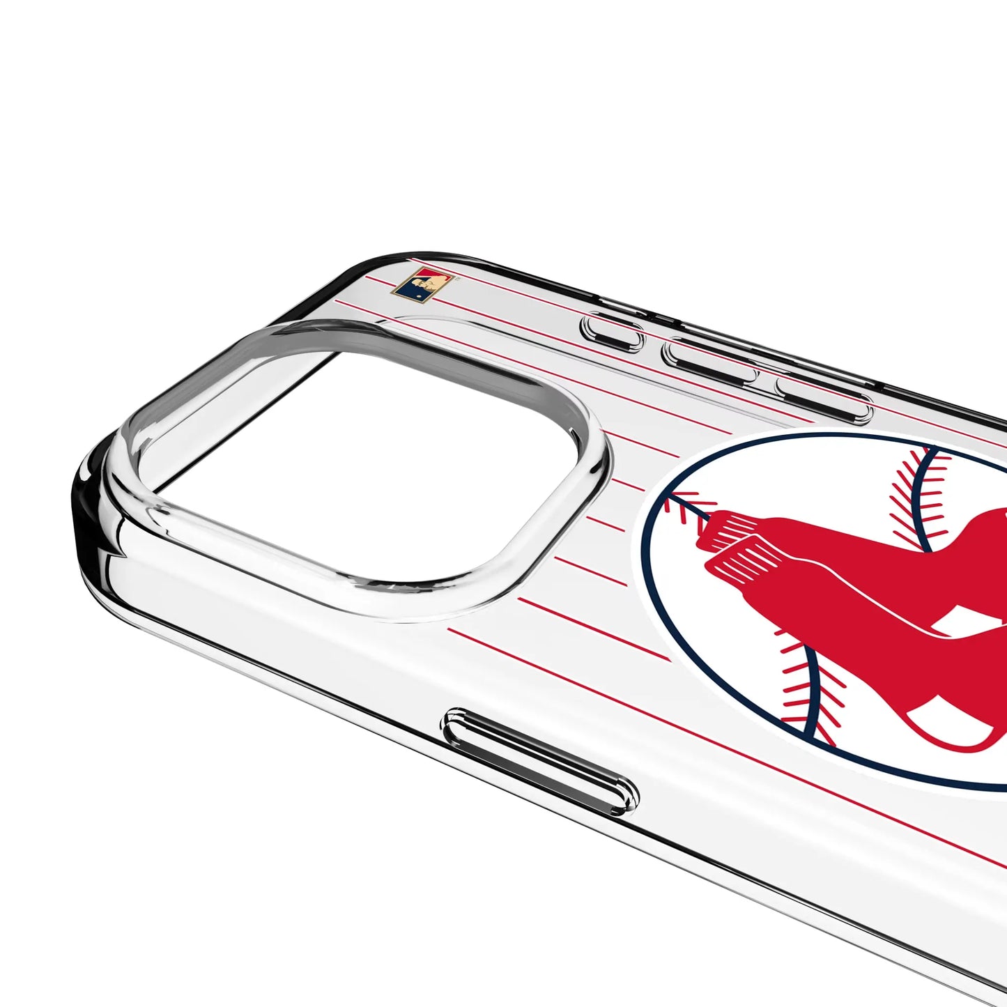 Boston Red Sox 1970-1975 - Cooperstown Collection Pinstripe Clear Phone Case for Apple iPhone