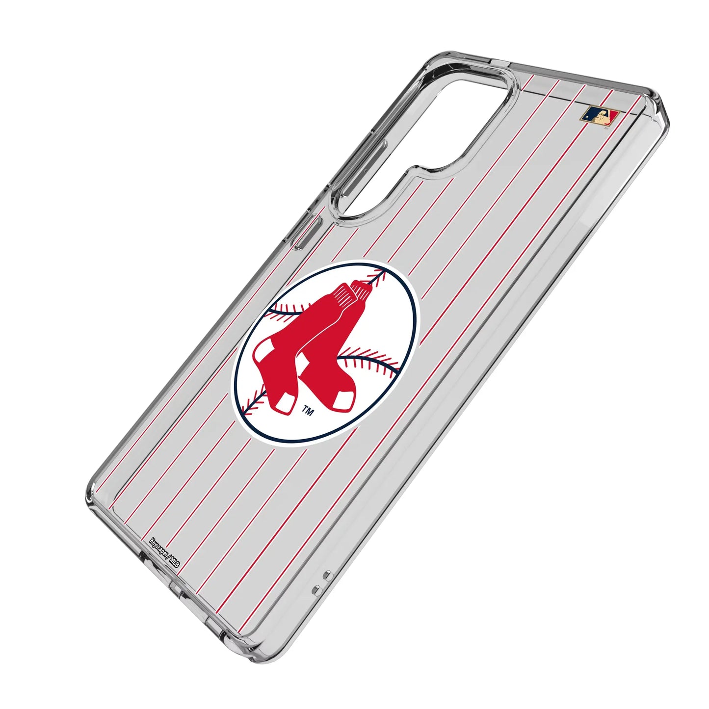 Boston Red Sox 1970-1975 - Cooperstown Collection Pinstripe Clear Phone Case for Samsung Galaxy