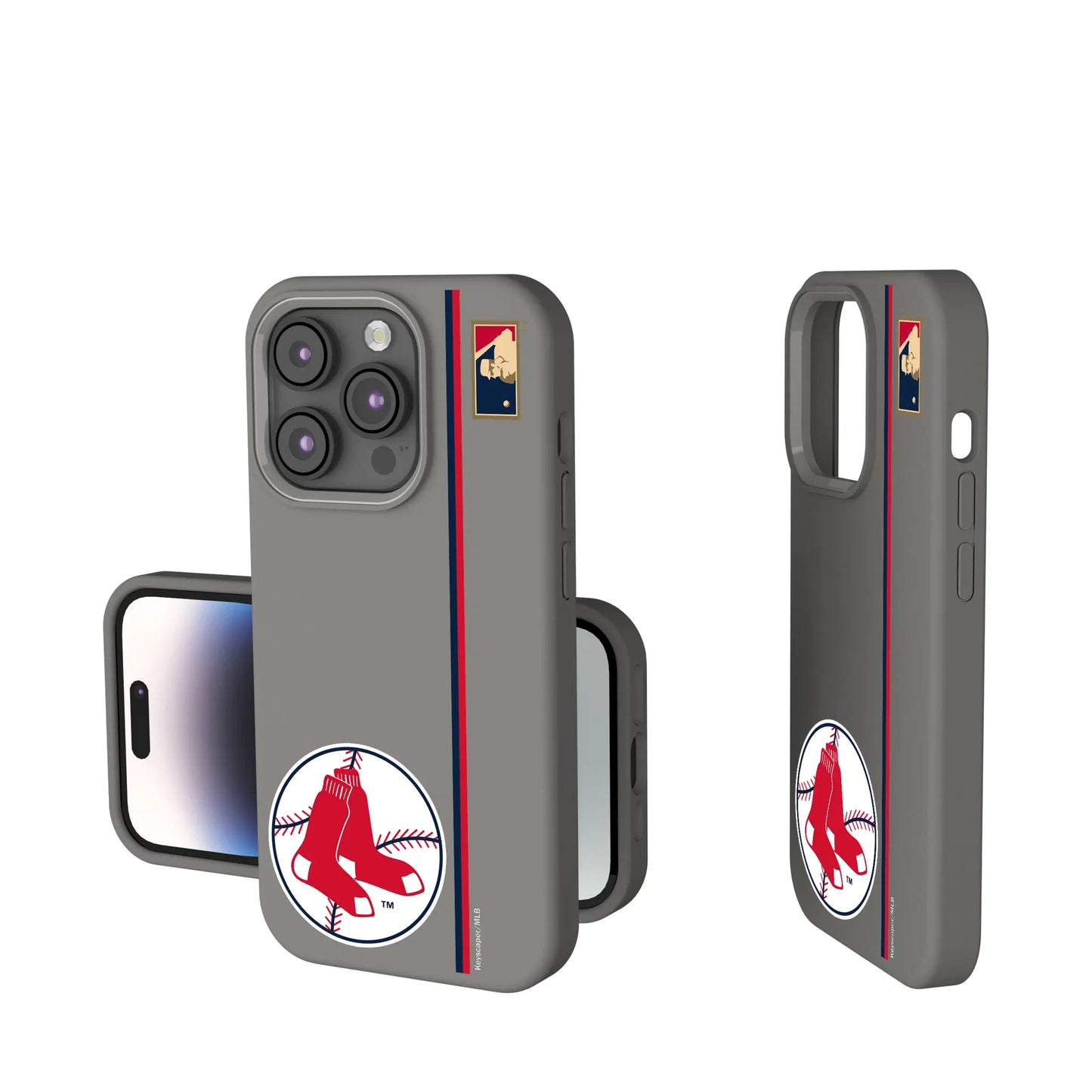 Boston Red Sox 1970-1975 - Cooperstown Collection Sidebar Soft Touch Phone Case for Apple iPhone