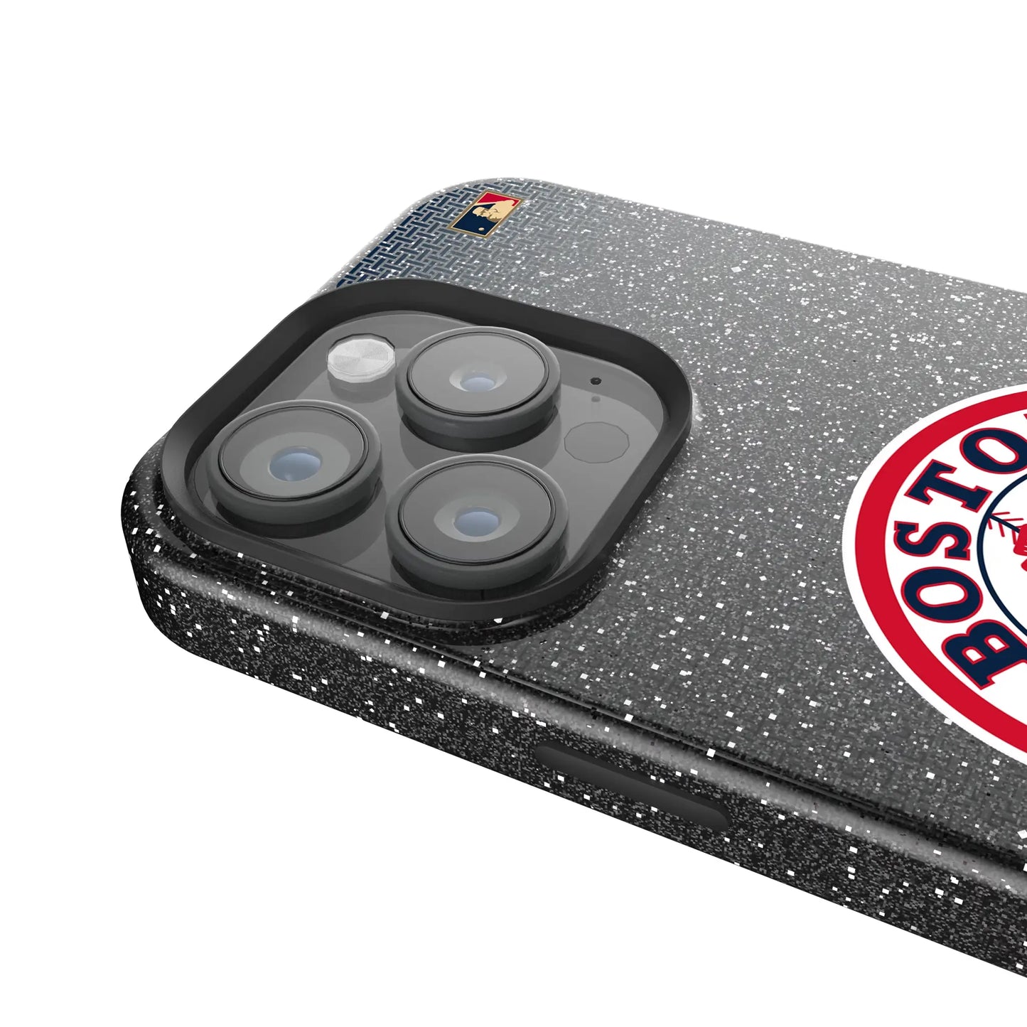 Boston Red Sox 1976-2008 - Cooperstown Collection Linen Black Bling Phone Case for Apple iPhone