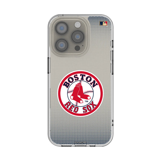Boston Red Sox 1976-2008 - Cooperstown Collection Linen Clear Phone Case for Apple iPhone