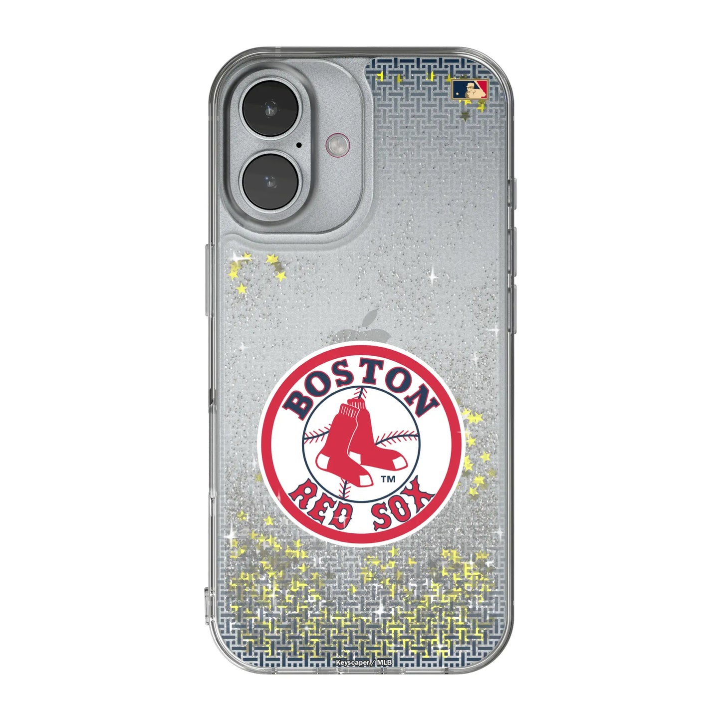 Boston Red Sox 1976-2008 - Cooperstown Collection Linen Glitter Phone Case for Apple iPhone