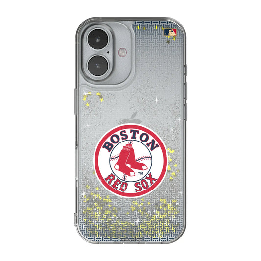 Boston Red Sox 1976-2008 - Cooperstown Collection Linen Glitter Phone Case for Apple iPhone