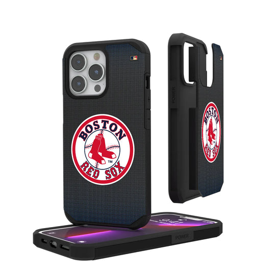 Boston Red Sox 1976-2008 - Cooperstown Collection Linen Rugged Phone Case for Apple iPhone