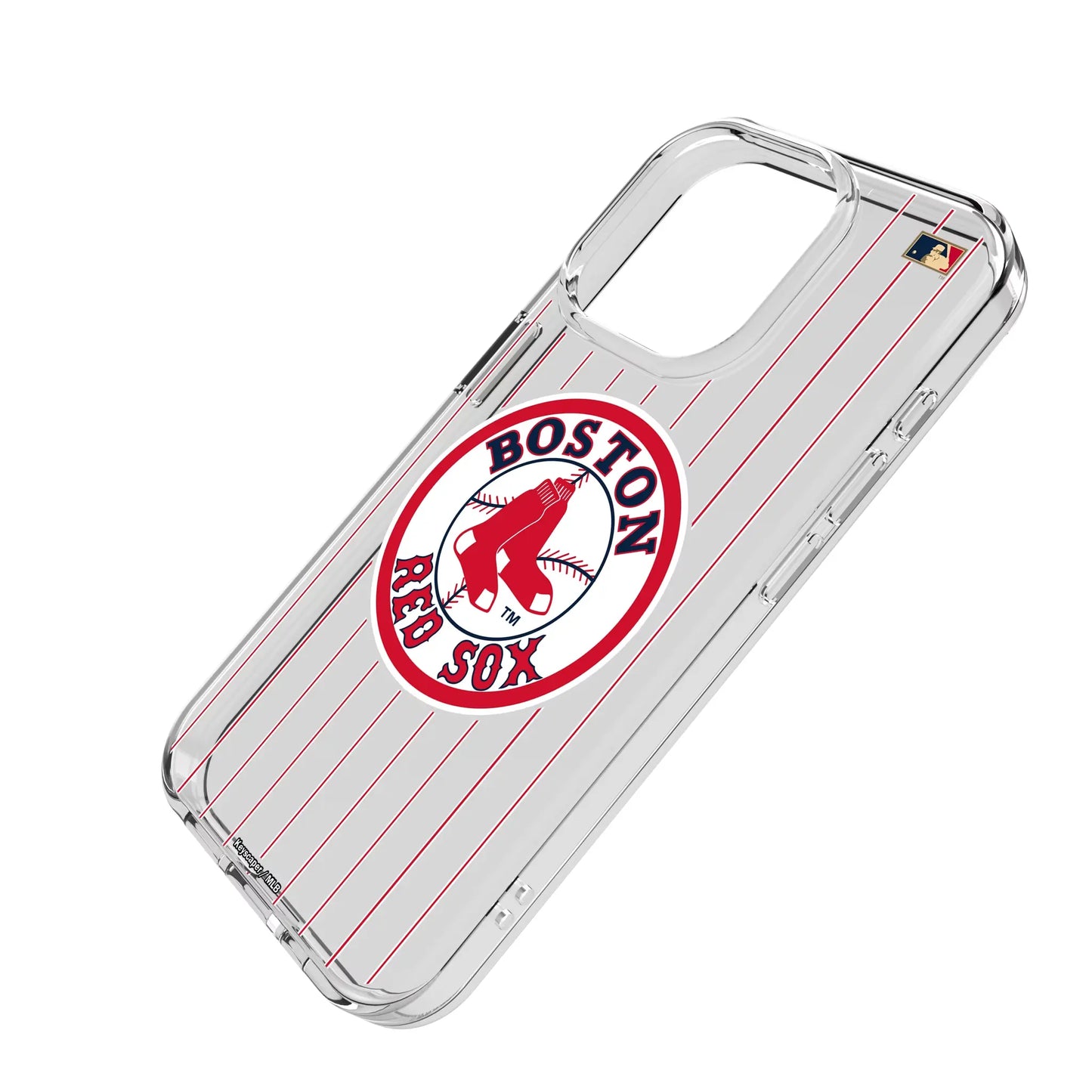 Boston Red Sox 1976-2008 - Cooperstown Collection Pinstripe Clear Phone Case for Apple iPhone