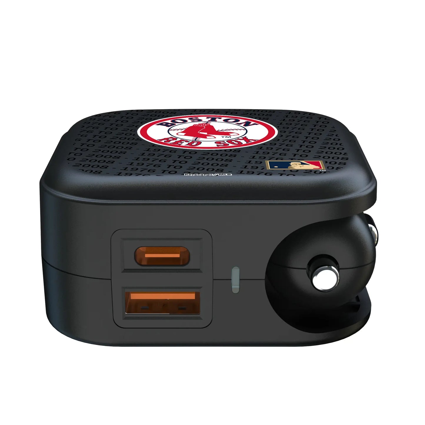 Boston Red Sox 1976-2008 - Cooperstown Collection Text Backdrop 2 in 1 USB A/C Charger