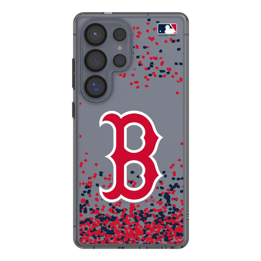 Boston Red Sox Confetti Clear Phone Case for Samsung Galaxy